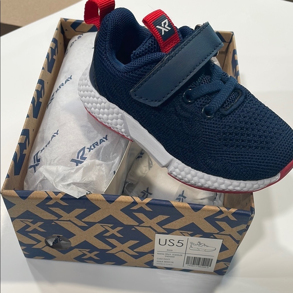 Kids Navy Blue Sneakers